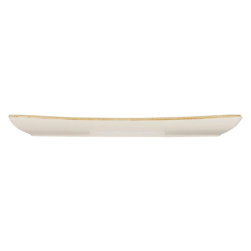 Churchill Stonecast Rectangular Plate Mustard Seed Yellow 350 x 185mm Churchill