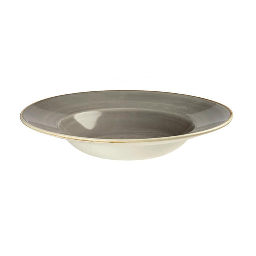 Churchill Stonecast Round Wide Rim Bowls Peppercorn Grey 240mm Churchill
