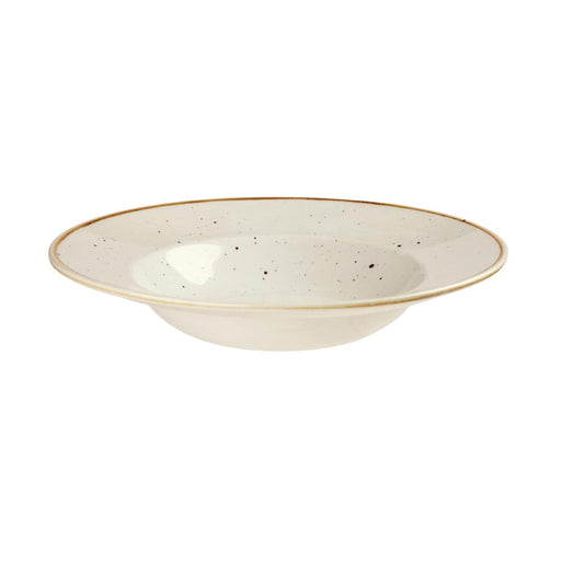 Churchill Stonecast Round Wide Rim Bowls Barley White 240mm Churchill