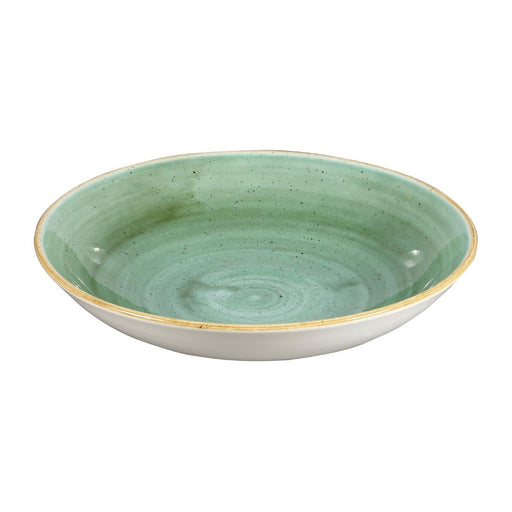 Churchill Stonecast Round Coupe Bowls Samphire Green 248mm (12 Pack) Churchill