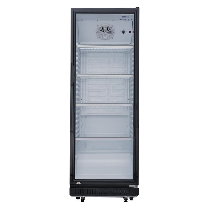 Nisbets Essentials Upright Display Cooler Black - 346Ltr Nisbets Essentials