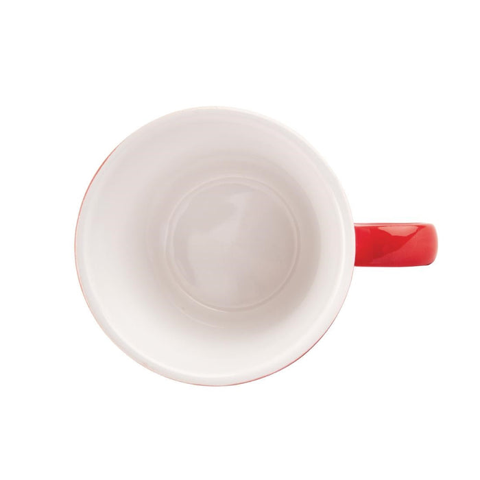 Olympia Cafe Aroma Mug Red - 340ml 11.5fl oz (6 Pack) Olympia