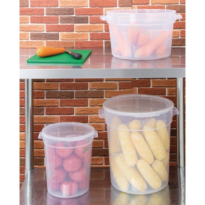 Vogue Polypropylene Round Food Storage Container 10Ltr Vogue