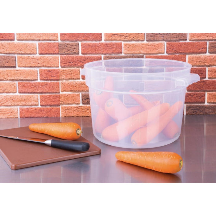 Vogue Polypropylene Round Food Storage Container 10Ltr Vogue