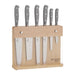 Contains: Chef, Carving, Bread, Santoku, Utility and Paring Knives with Knife Block