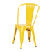 Bolero Bistro Steel Side Chairs Yellow (4 Pack) Bolero