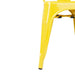 Bolero Bistro Steel Side Chairs Yellow (4 Pack) Bolero