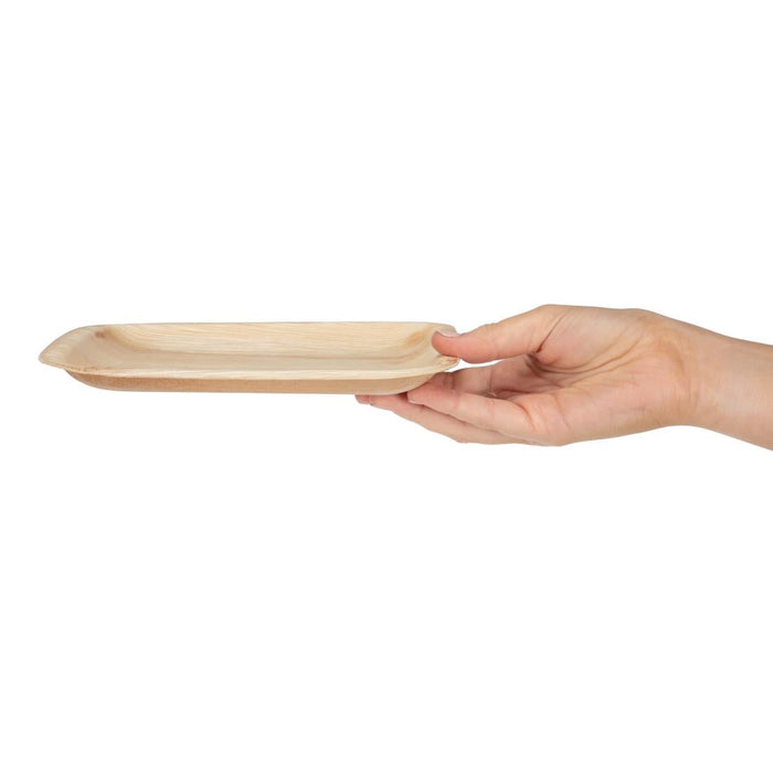 Fiesta Compostable Palm Leaf Plates Square 200mm (100 Pack) Fiesta Compostable