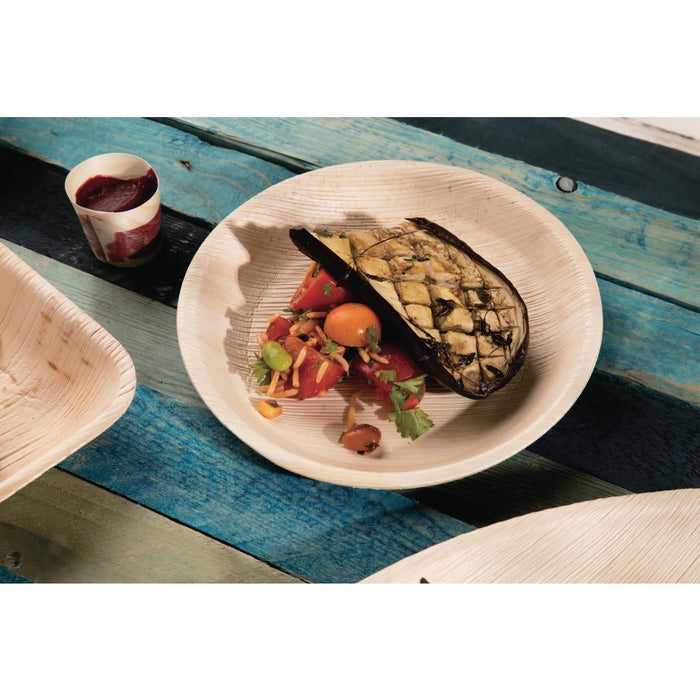 Fiesta Compostable Deep Palm Leaf Plates Round 175mm (100 Pack) Fiesta Compostable