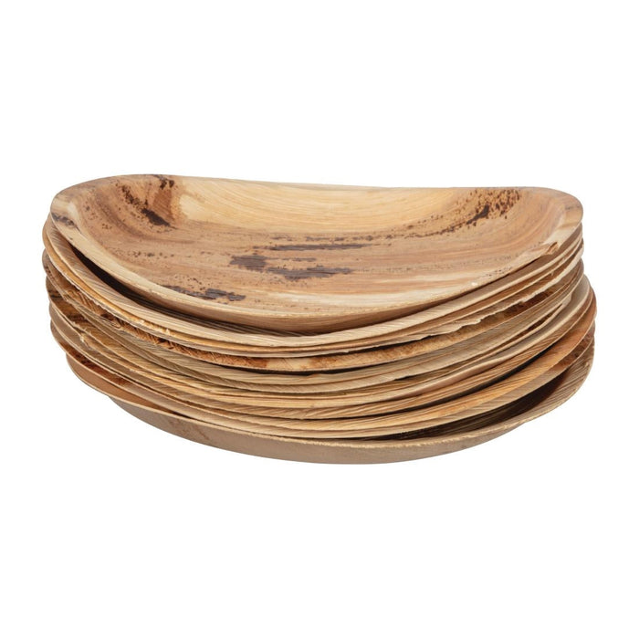 Fiesta Compostable Palm Leaf Plates Round 250mm (100 Pack) Fiesta Compostable