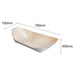 Fiesta Compostable Wooden Sushi Boats Medium 190mm (100 Pack) Fiesta Compostable