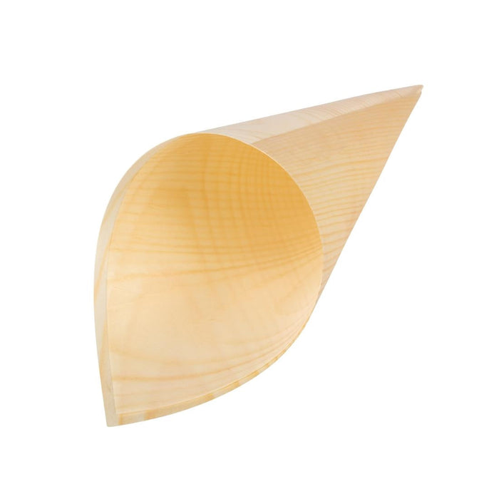 Fiesta Compostable Wooden Canape Cones 75mm (100 Pack) Fiesta Compostable