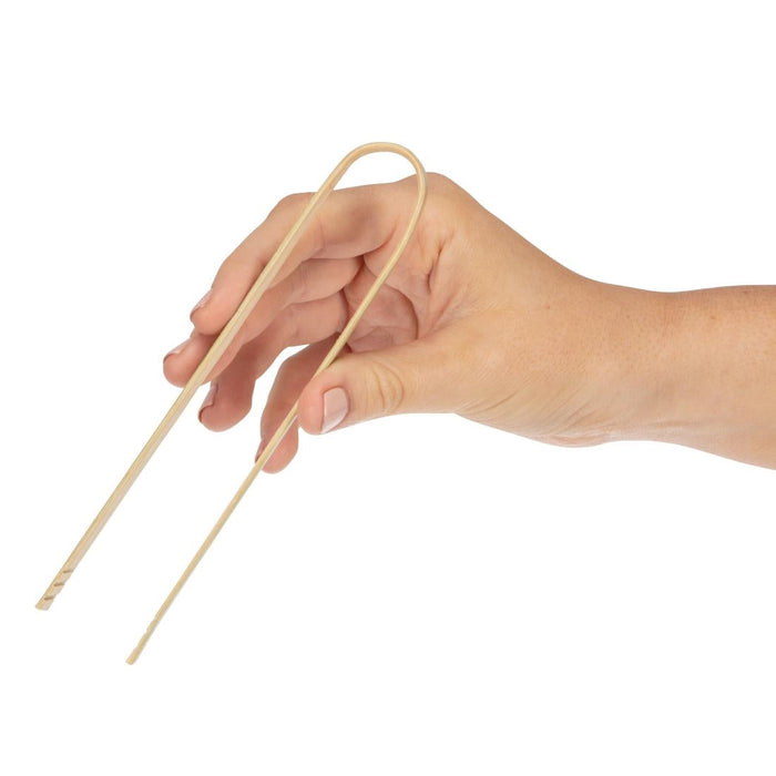 Fiesta Compostable Mini Bamboo Tongs (50 Pack) Fiesta Compostable