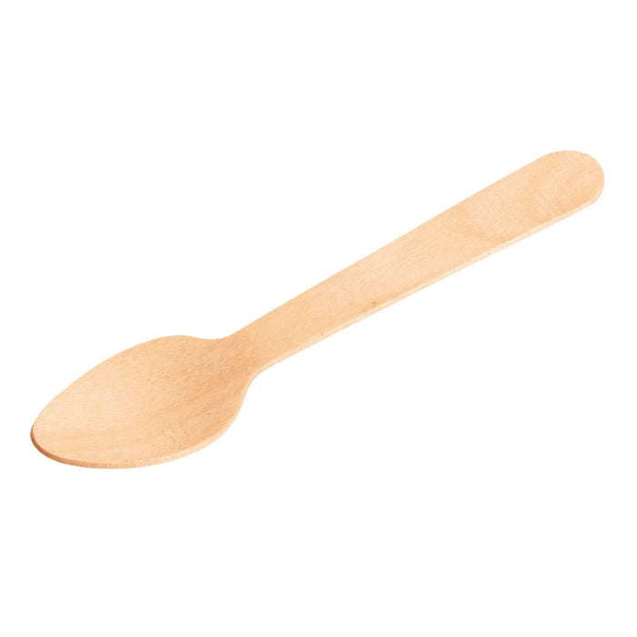 Fiesta Compostable Wooden Teaspoons (100 Pack) Fiesta Compostable