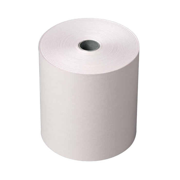 Olympia Non-Thermal 2ply White and Pink Till Roll 76 x 71mm (20 Pack) Olympia
