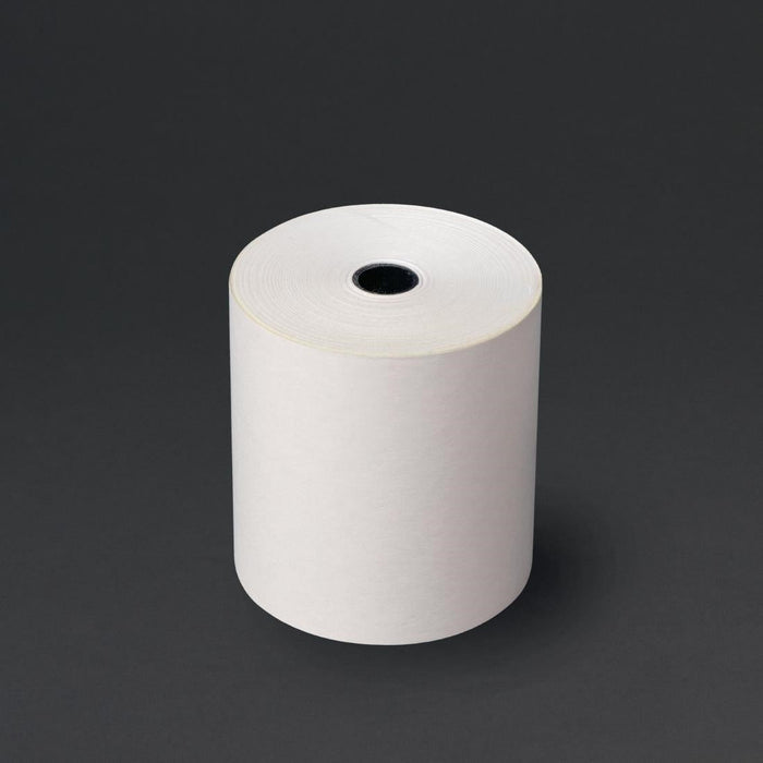 Olympia Non-Thermal 2ply White and Yellow Till Roll 76 x 70mm (20 Pack) Olympia