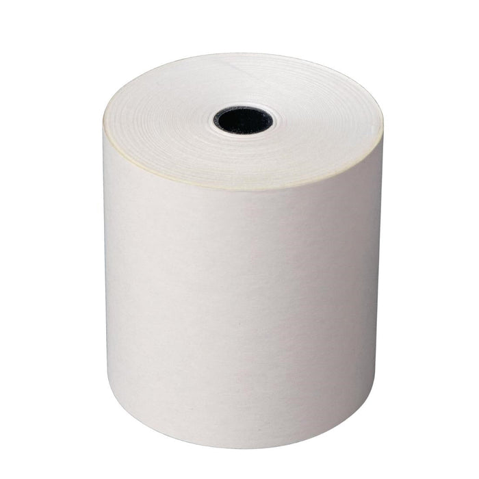 Olympia Non-Thermal 2ply White and Yellow Till Roll 76 x 70mm (20 Pack) Olympia