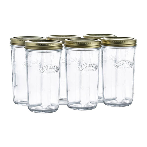 Kilner Wide Mouth Jars 500ml (6 Pack) Kilner