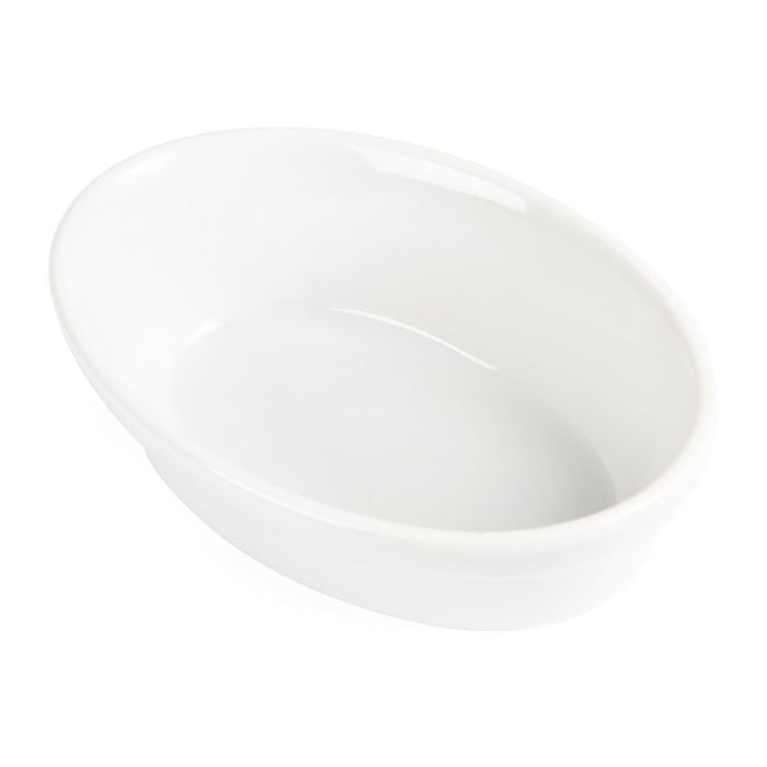 Olympia Whiteware Oval Pie Bowls 145mm (6 Pack) Olympia