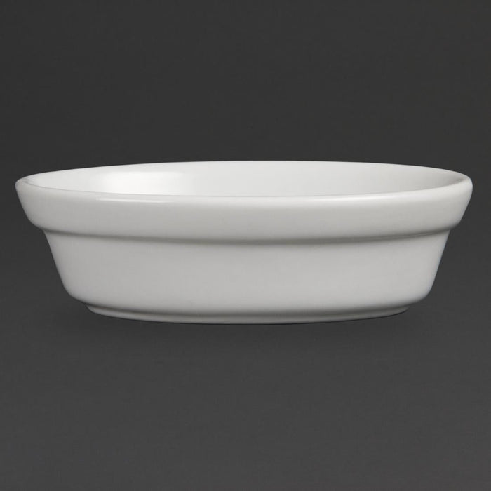 Olympia Whiteware Oval Pie Bowls 145mm (6 Pack) Olympia