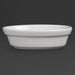 Olympia Whiteware Oval Pie Bowls 145mm (6 Pack) Olympia