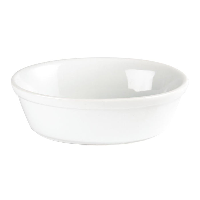 Olympia Whiteware Oval Pie Bowls 161mm (6 Pack) Olympia