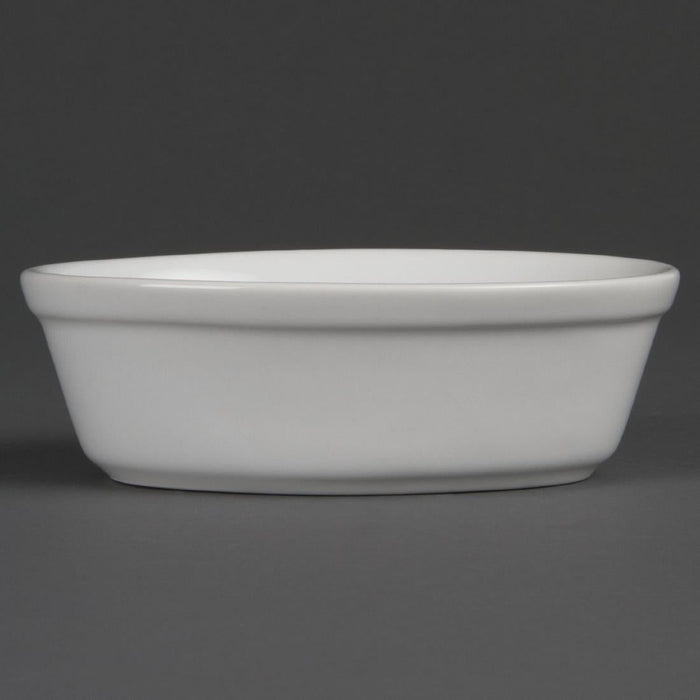Olympia Whiteware Oval Pie Bowls 161mm (6 Pack) Olympia