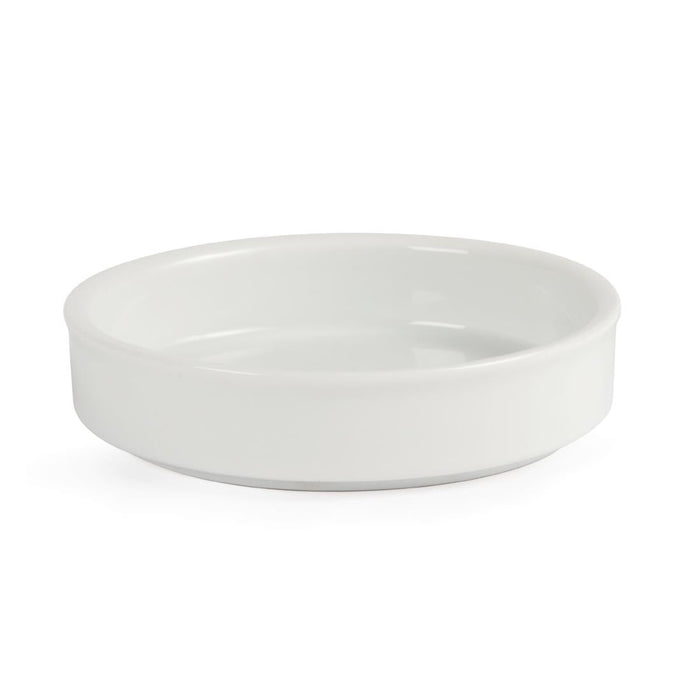 Olympia Mediterranean Stackable Dishes White 102mm (6 Pack) Olympia