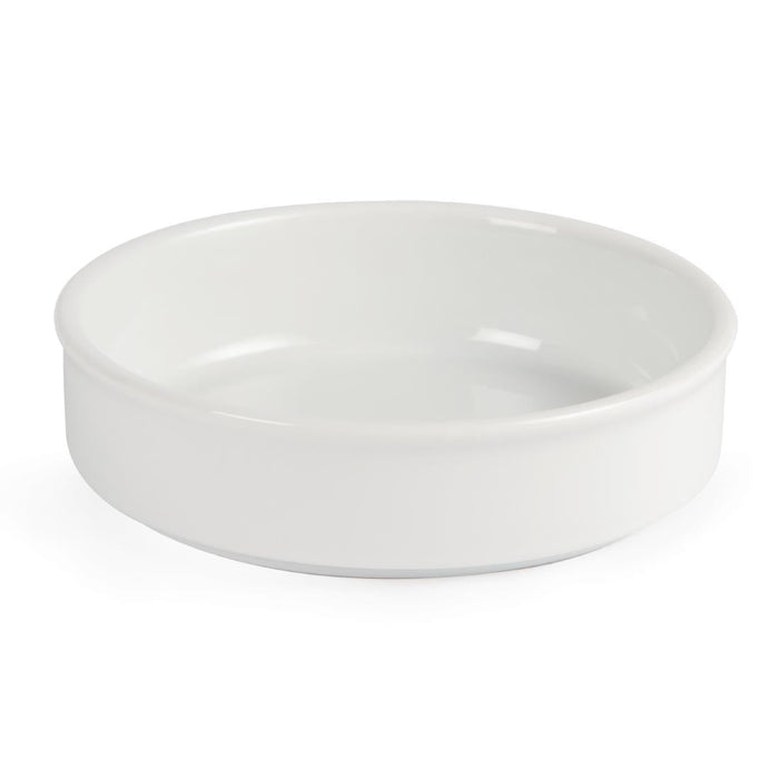 Olympia Mediterranean Stackable Dishes White 134mm (6 Pack) Olympia