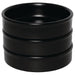Olympia Mediterranean Stackable Dishes Black 102mm (6 Pack) Olympia