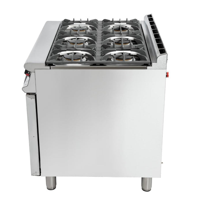 Falcon 6 Burner Dominator Plus Oven Range G3101 Natural Gas with Feet Falcon