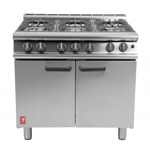 Falcon 6 Burner Dominator Plus Oven Range G3101 Propane Gas with Feet Falcon