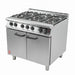 Falcon 6 Burner Dominator Plus Oven Range G3101 Propane Gas with Feet Falcon