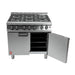 Falcon 6 Burner Dominator Plus Oven Range G3101 Propane Gas with Feet Falcon