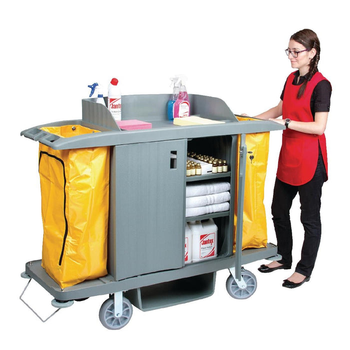 Jantex Housekeeping Trolley With Doors Jantex