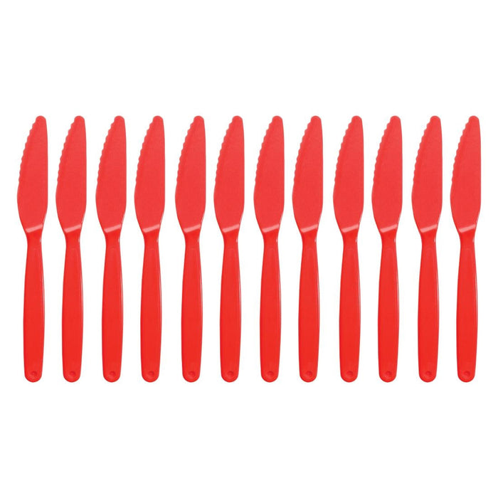 Olympia Kristallon Polypropylene Knives Red (12 Pack) Olympia