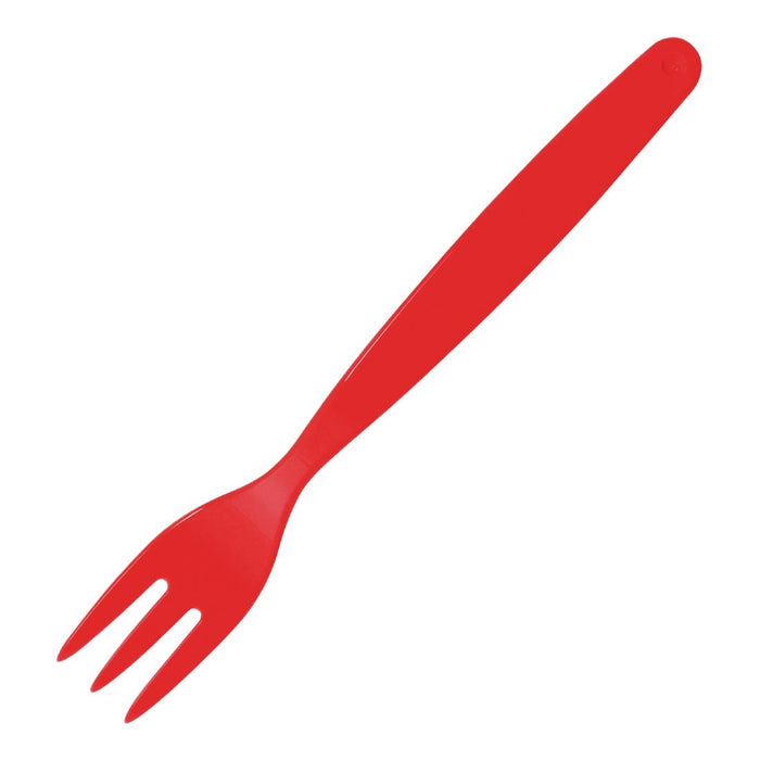 Olympia Kristallon vork, 18 cm rood.
