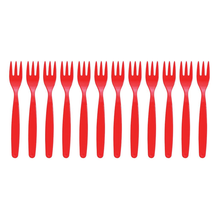 Olympia Kristallon Polypropylene Forks Red (12 Pack) Olympia