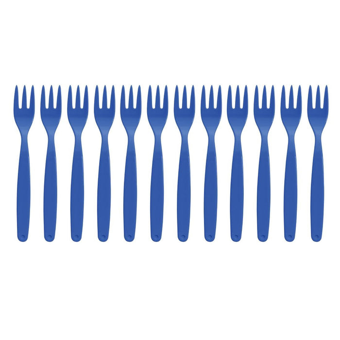 Olympia Kristallon Polypropylene Forks Blue (12 Pack) Olympia