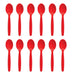 Olympia Kristallon Polypropylene Spoons Red (12 Pack) Olympia