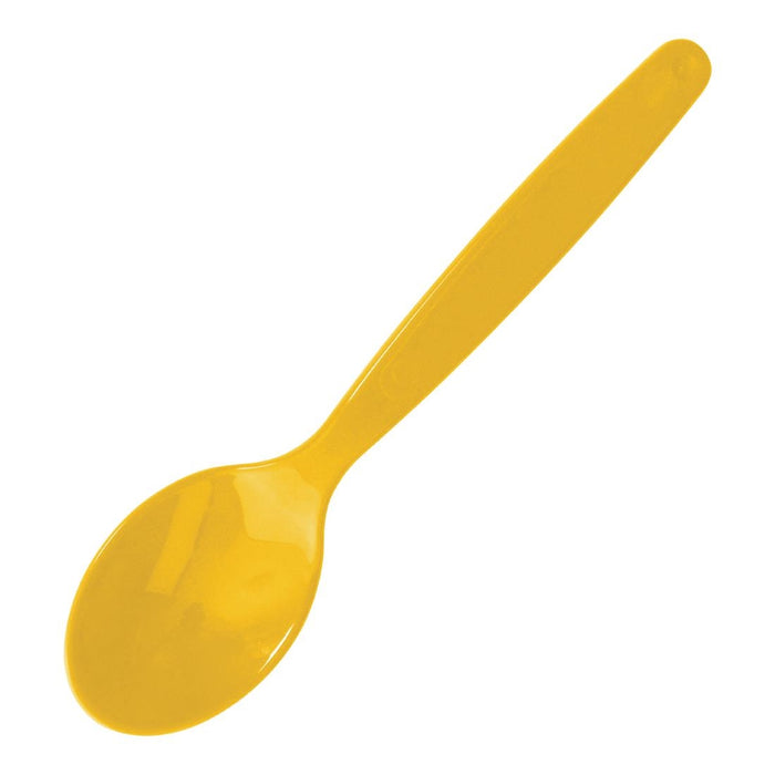Olympia Kristallon lepel, 18 cm geel.