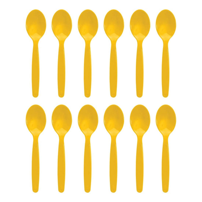 Olympia Kristallon Polypropylene Spoons Yellow (12 Pack) Olympia