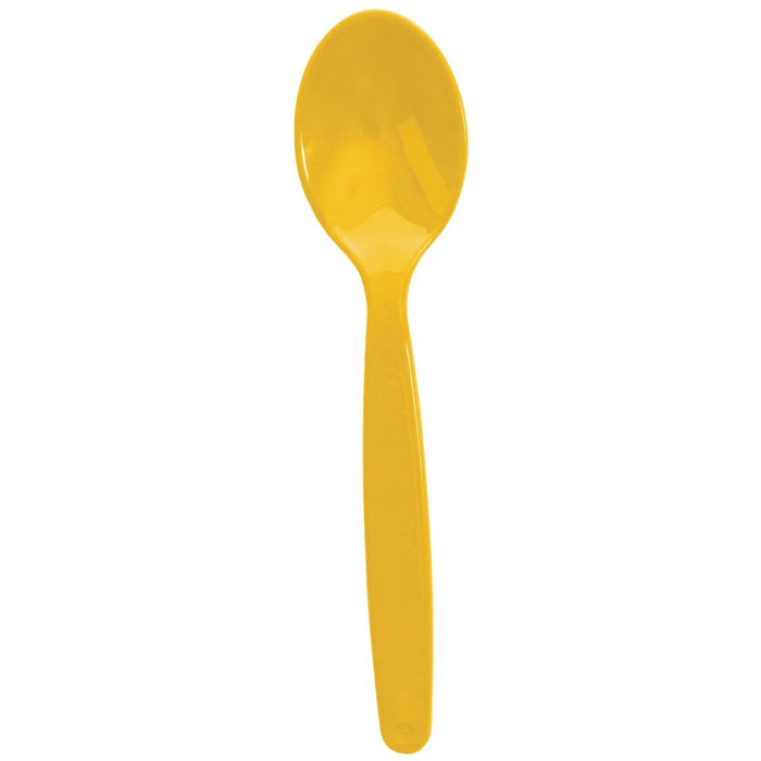Olympia Kristallon Polypropylene Spoons Yellow (12 Pack) Olympia