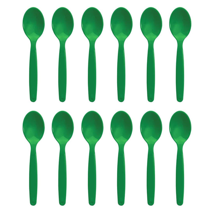 Olympia Kristallon Polypropylene Spoons Green (12 Pack) Olympia