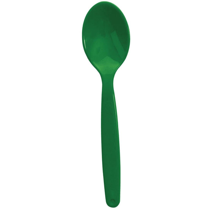 Olympia Kristallon Polypropylene Spoons Green (12 Pack) Olympia