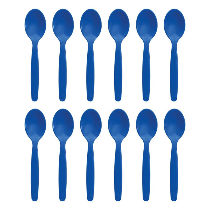 Olympia Kristallon Polypropylene Spoons Blue (12 Pack) Olympia