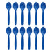 Olympia Kristallon Polypropylene Spoons Blue (12 Pack) Olympia