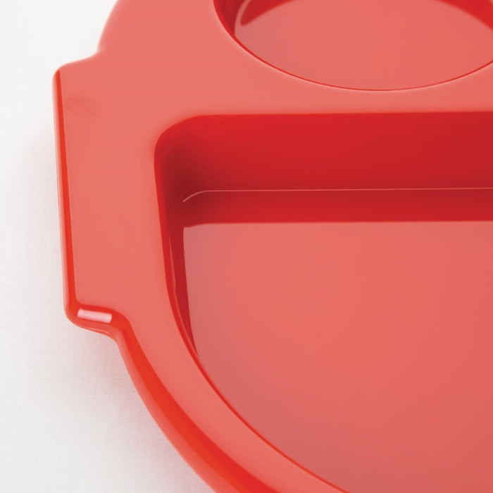 Olympia Kristallon Small Polypropylene Compartment Food Trays Red 321mm Olympia