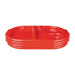 Olympia Kristallon Small Polypropylene Compartment Food Trays Red 321mm Olympia