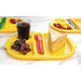 Olympia Kristallon Small Polypropylene Compartment Food Trays Yellow 321mm Olympia